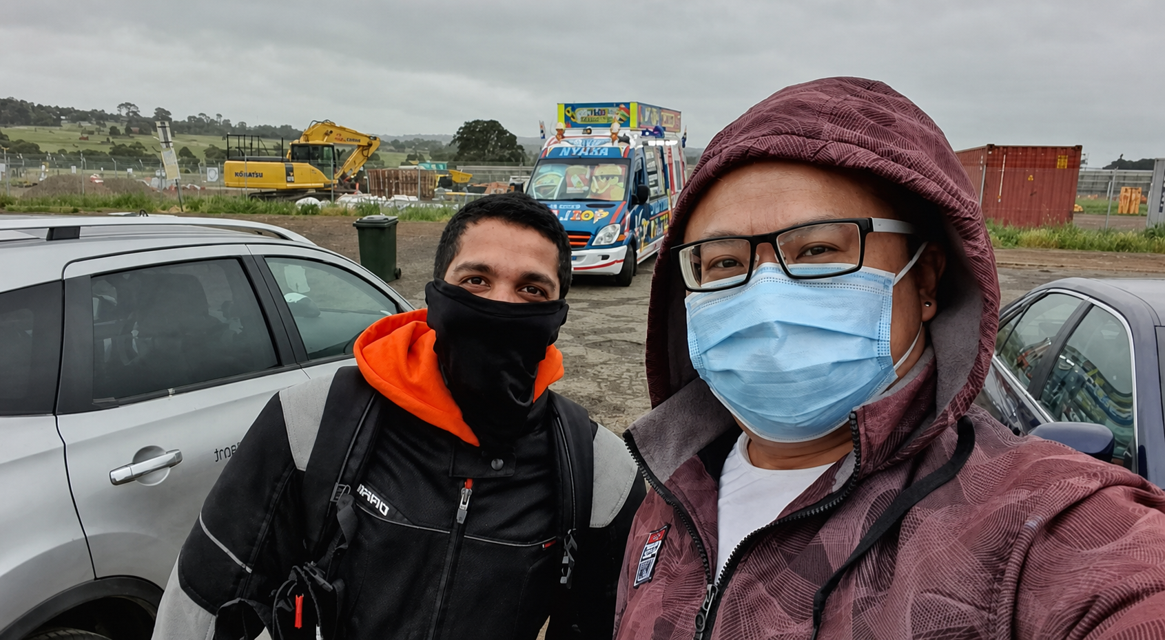 Two Money Jar Concept team members standing together outdoors