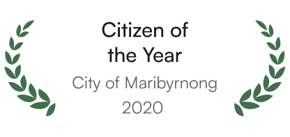 Citizen of the Year City of Maribyrnong 2020